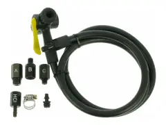 Topeak "TwinHead Upgrade Kit" Pump Head with Hose for Floor Pumps Topeak "TwinHead Upgrade Kit" Pump Head with Hose for Floor Pumps