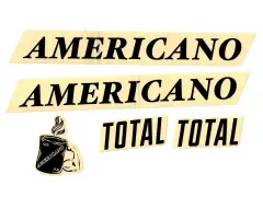 Total BMX "Americano" Frame Stickerset Total BMX "Americano" Frame Stickerset