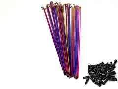 Total BMX "Tech Double Butted" Spokes - Oilslick (20 pc) Total BMX "Tech Double Butted" Spokes - Oilslick (20 pc)