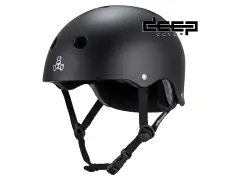 Triple 8 "Deep Cover" BMX Helmet - Black Matte Triple 8 "Deep Cover" BMX Helmet - Black Matte