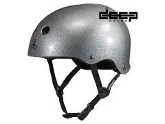 Triple 8 "Deep Cover" BMX Helmet - Silver Glitter Triple 8 "Deep Cover" BMX Helmet - Silver Glitter
