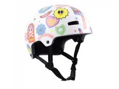TSG "Nipper Maxi Graphic Design" Helmet - White Happy Sticker TSG "Nipper Maxi Graphic Design" Helmet - White Happy Sticker