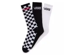 Vans "Classic Checkerboard Crew" Socks (3 Pair) - Black/White Vans "Classic Checkerboard Crew" Socks (3 Pair) - Black/White