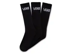 Vans "Classic Crew ROX" Socks (3 Pair) - Black/White Vans "Classic Crew ROX" Socks (3 Pair) - Black/White