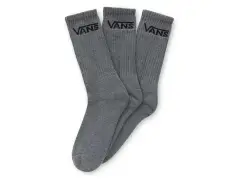 Vans "Classic Crew ROX" Socks (3 Pair) - Heather Grey Vans "Classic Crew ROX" Socks (3 Pair) - Heather Grey