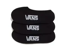 Vans "Classic No Show" Socks (3 Pair) - Black Vans "Classic No Show" Socks (3 Pair) - Black