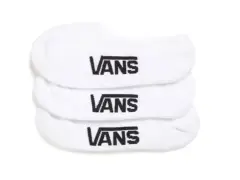 Vans "Classic No Show" Socks (3 Pair) - White Vans "Classic No Show" Socks (3 Pair) - White