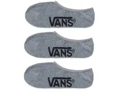 Vans "Classic Super No Show" Socks (3 Pair) - Grey/Black Vans "Classic Super No Show" Socks (3 Pair) - Grey/Black