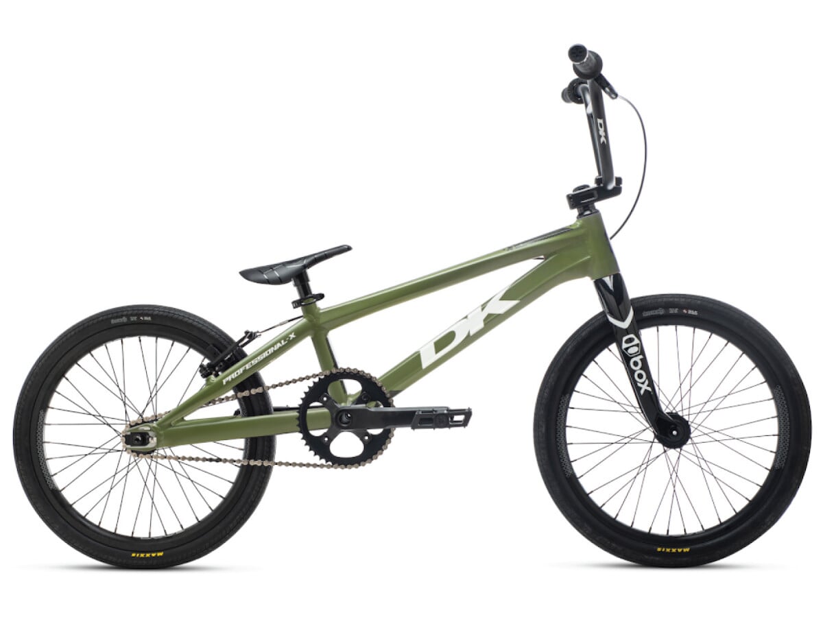 DK "Professional X Pro" 2022 BMX Race Bike - Olive | kunstform BMX Shop & Mailorder -