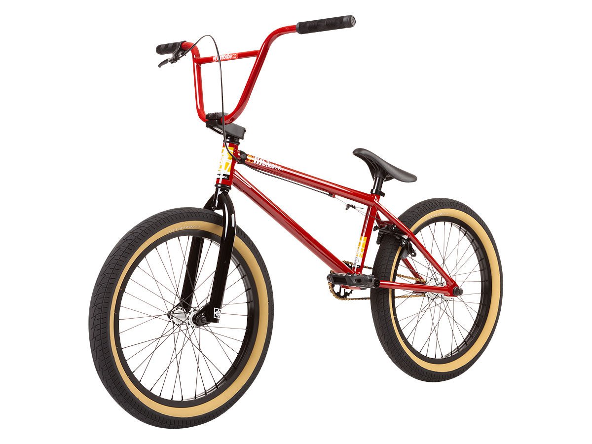 maroon bmx bike