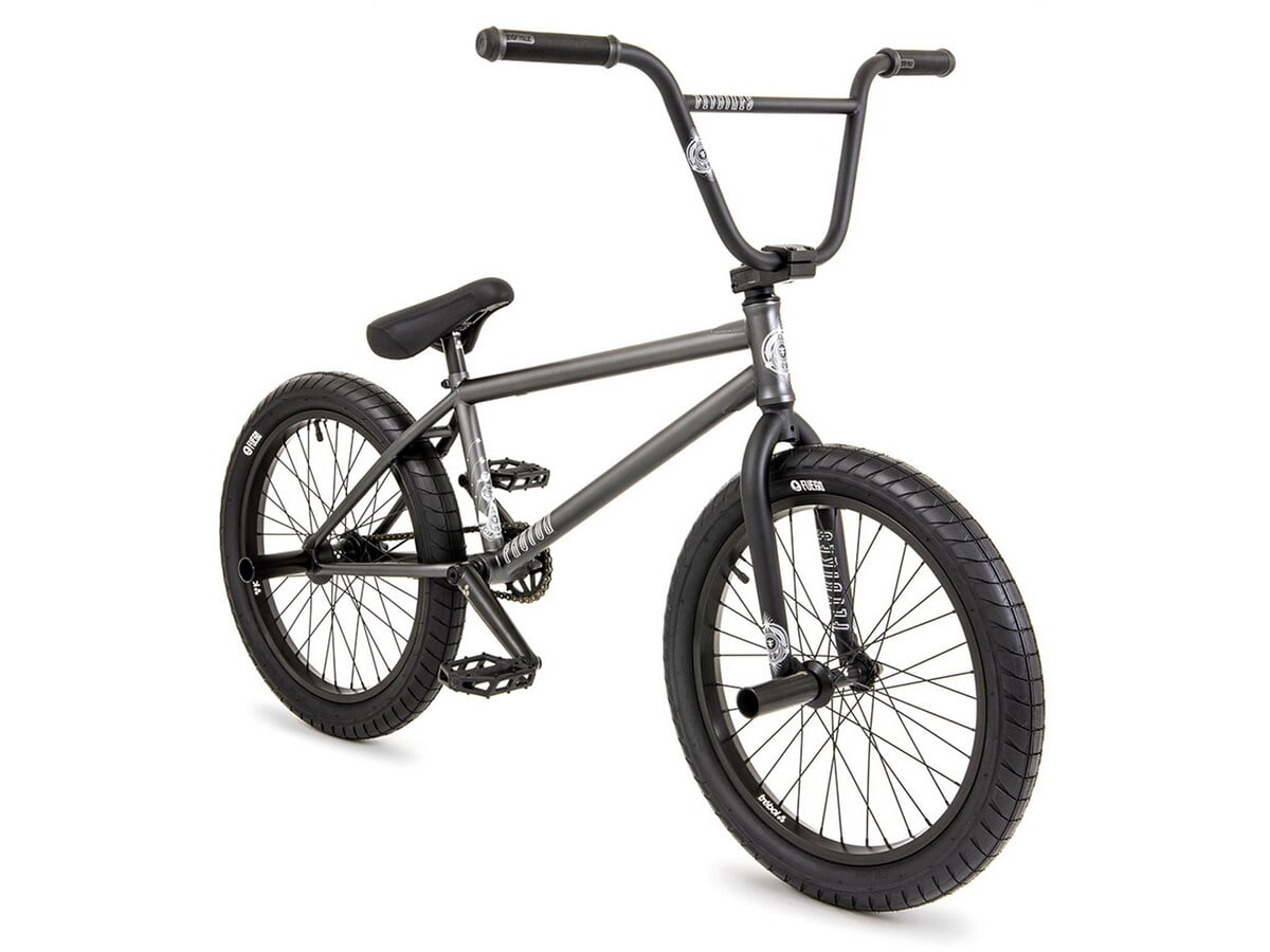 grey bmx bike