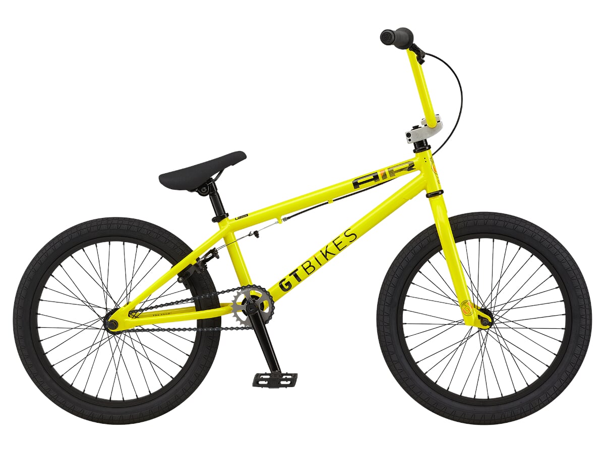 yellow gt bike