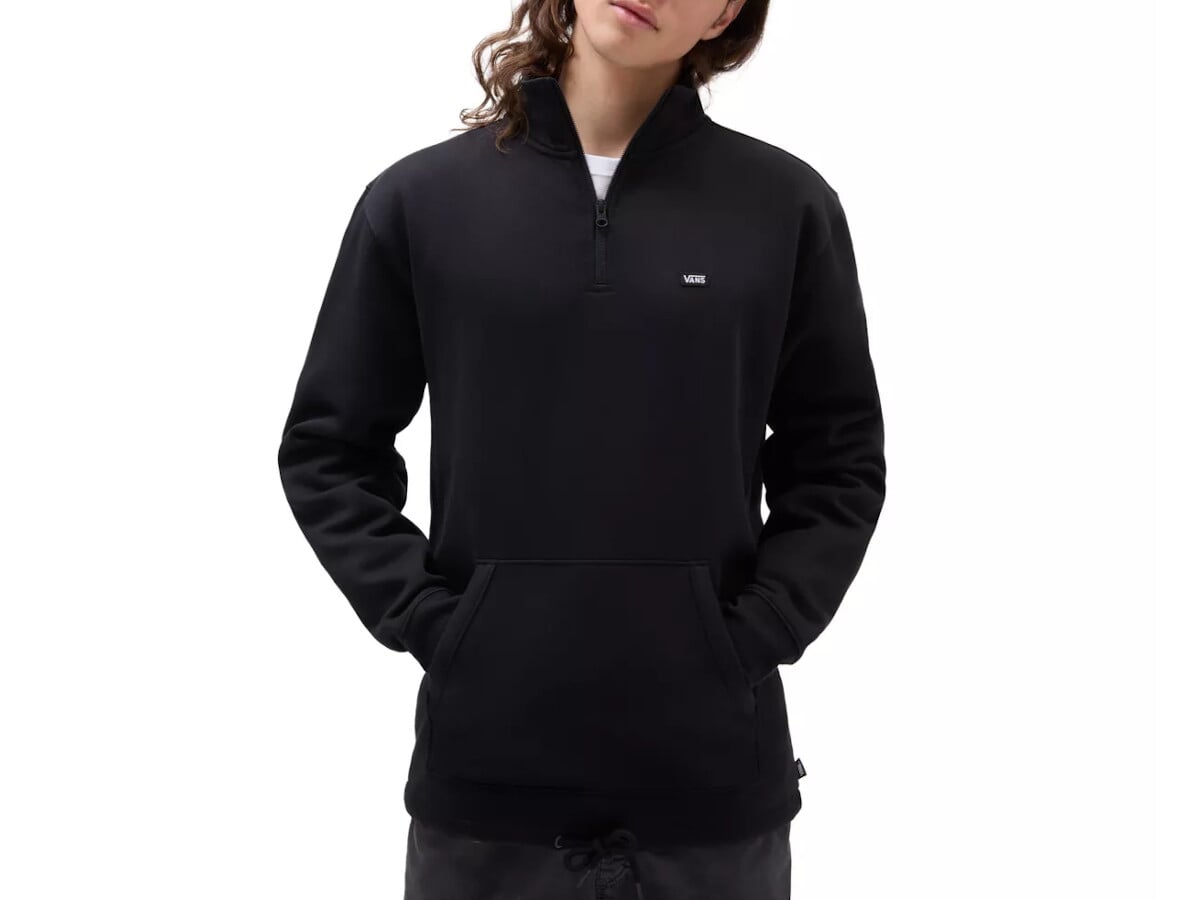 Vans Versa Standard Q-Zip Fleece Pullover - Black | kunstform BMX Shop u0026  Mailorder - worldwide shipping