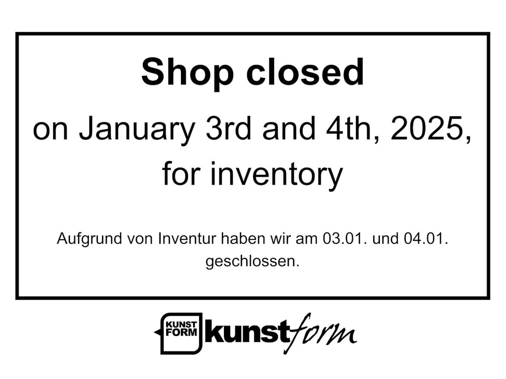 Inventur am 03. - 04.01.2025 - Shops geschlossen