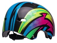 Bell "Span" BMX Helm - Gloss Blue/Magenta Psycho