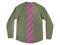 Muc-Off "Long Sleeve Riders" Trikot - Grün/Pink