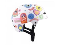 TSG "Nipper Maxi Graphic Design" Helmet - White Happy Sticker