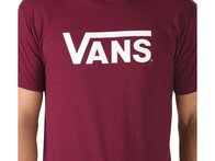 Vans "Classic" T-Shirt - Burgundy/White