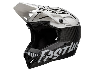 Bell "Full-10 Spherical" Fullface Helm - Matte Gloss White/Black Fasthouse