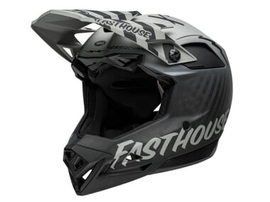 Bell "Full-10 Spherical" Fullface Helm - Matte Gray/Black Fasthouse