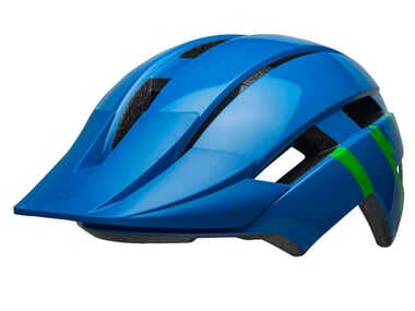 Bell "Sidetrack II Youth" MTB Helmet - Strike Gloss Blue/Green