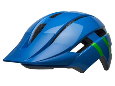 Bell "Sidetrack II Mips Youth" MTB Helmet - Strike Gloss Blue/Green