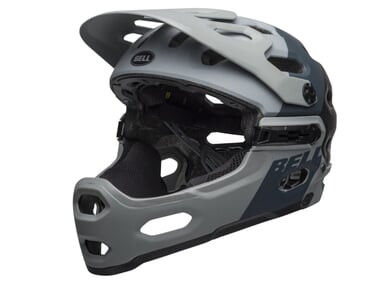 Bell "Super 3R MIPS" Fullface Helmet - Downdraft Matte Gray/Gunmetal