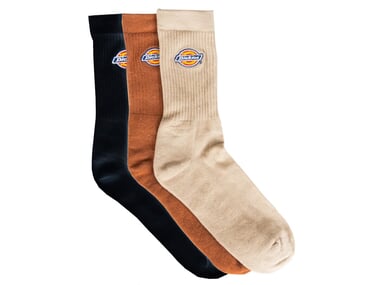 Dickies "Valley Grove" Socks (3 Pair) - Capuccino