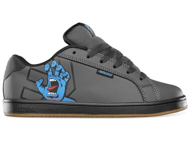 Etnies X Santa Cruz "Kids Fader" Shoes - Dark Grey/Black