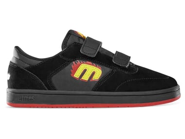 Etnies X Santa Cruz "Little Kids Windrow" Shoes - Black/Red/Black