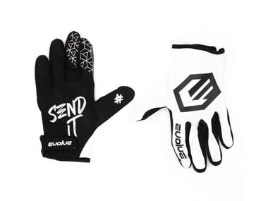 Evolve "Send It" Gloves - White/Black