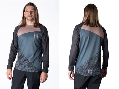 Muc-Off "Long Sleeve Riders" Jersey - Grey Stone/Leopard