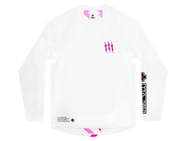 Muc-Off "Long Sleeve Riders" Trikot - Weiß/Pink