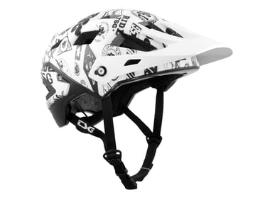 TSG "Scope Graphic Design" Trail MTB Helmet - White Sticky