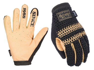 TSG "Slim Knit" Gloves - Black-Beige