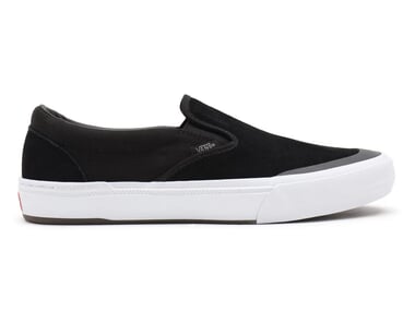 slip on black and white shoes