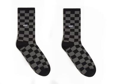 Vans "Checkerboard Crew" Socks - Black/Charcoal