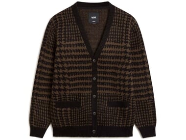 Vans "Houndstooth Cardigan" Pullover - Black/Turkish Coffee