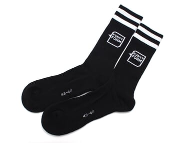 kunstform "Logo" Socken - Black