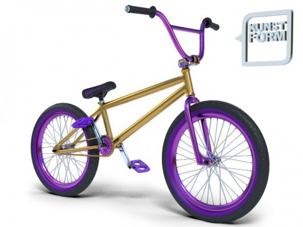 dark purple bmx bike