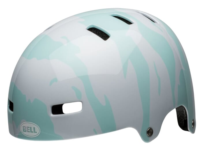 Bell "Span" BMX Helm - Gloss Ravine White/Blue