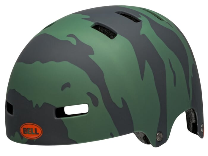 Bell "Span" BMX Helm -  Matte Ravine Green/Orange