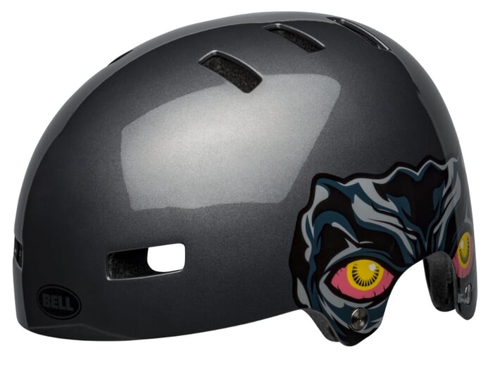 Bell "Span" BMX Helm - Nightwalker Gloss Gun Metal