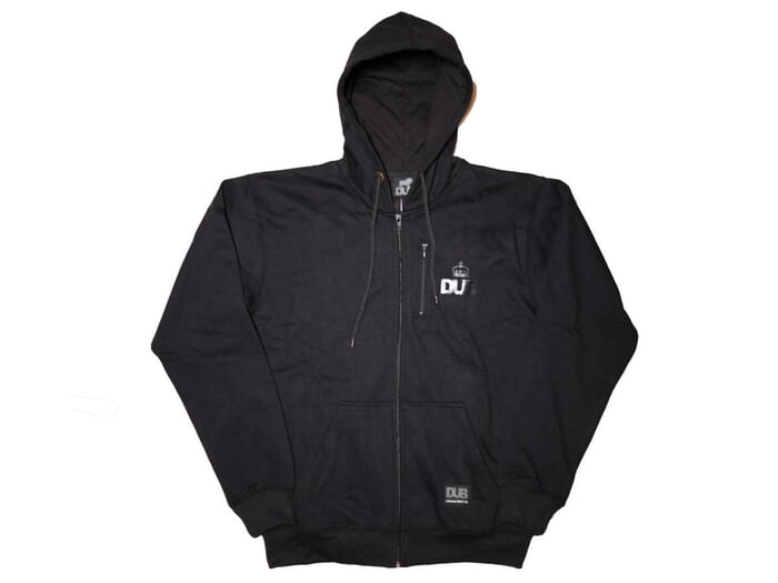 DUB BMX "Stash" Hooded Zipper - Black