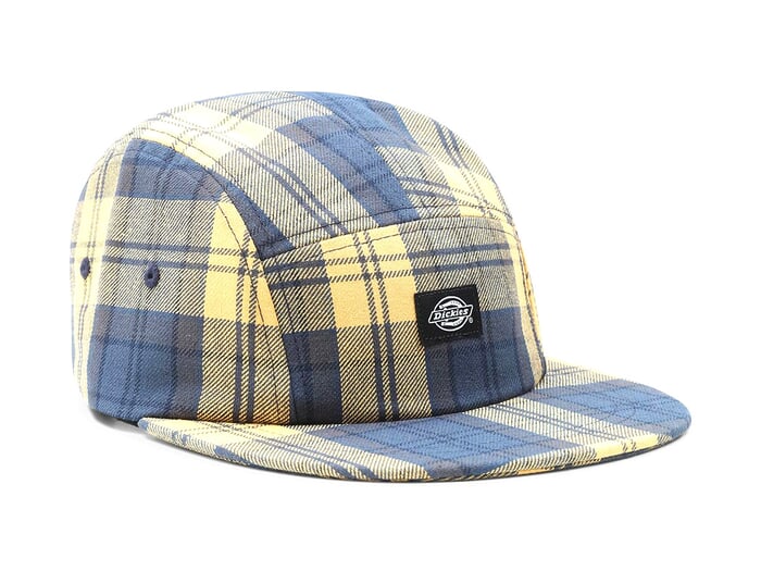 Dickies "Hornbeck Check 5 Panel" Kappe - Air Force Blue