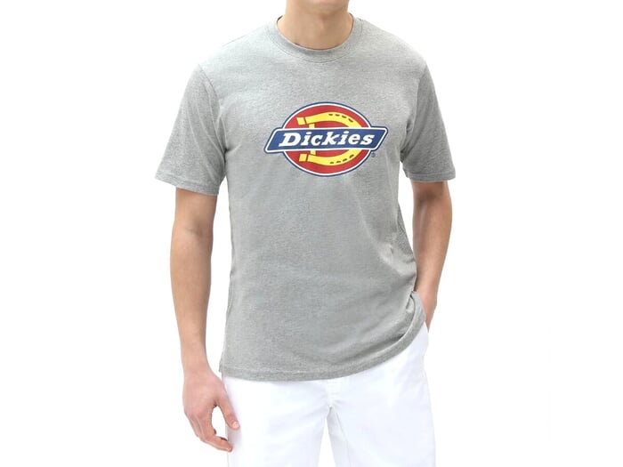 Dickies "Icon Logo Tee" T-Shirt - Grey Melange