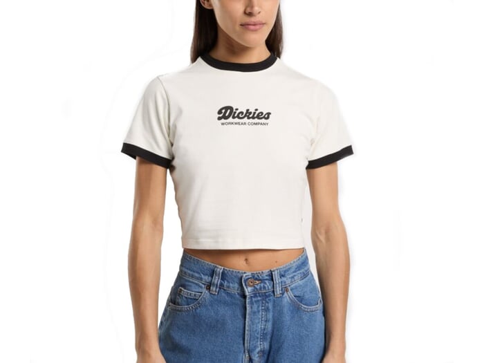 Dickies "Lewistown Ringer Tee Woman" T-Shirt - Egret