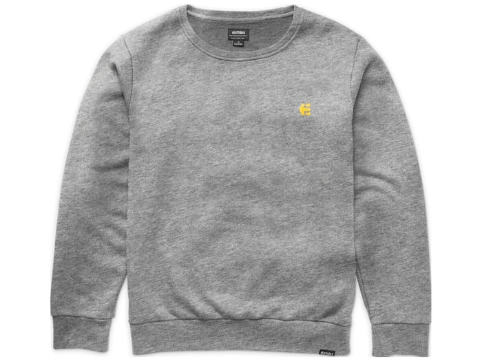 Etnies "Icon Crew" Pullover - Grey/Yellow