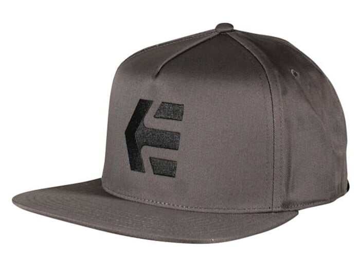 Etnies "Icon Snapback" Cap - Black/Black/Grey