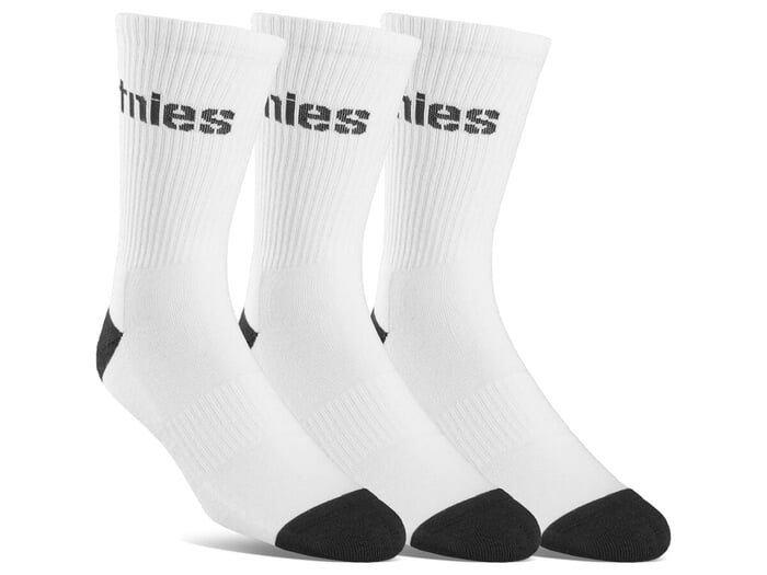 Etnies "Stencil Icon 3-Pack" Socks - White